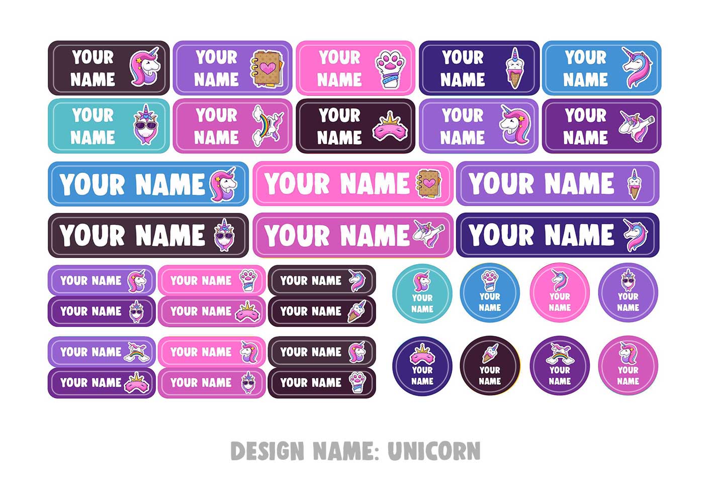 Name Labels – Designer Pack